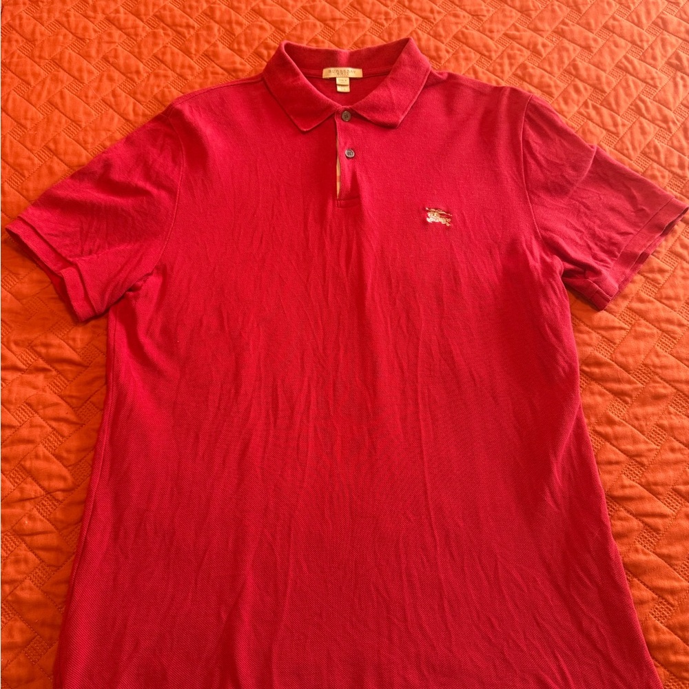 Burberry Brit Red Polo Shirt XLarge